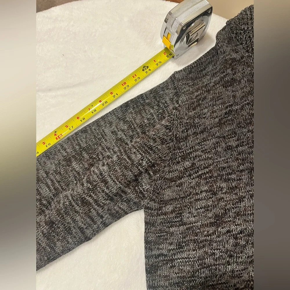 Men’s Original Weatherproof Vintage Sweater Size Large Black/Grey Cowl Neck - Picture 8 of 8